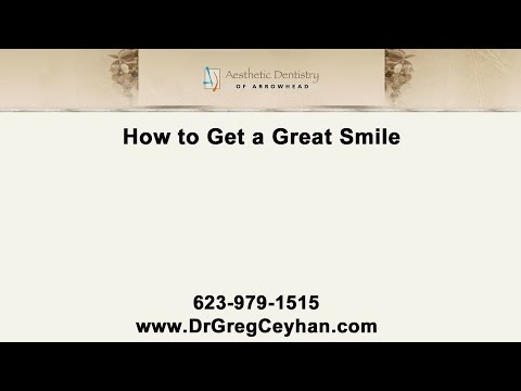 Tips From Our Glendale Cosmetic Dentist On How To Get A Great Smile!