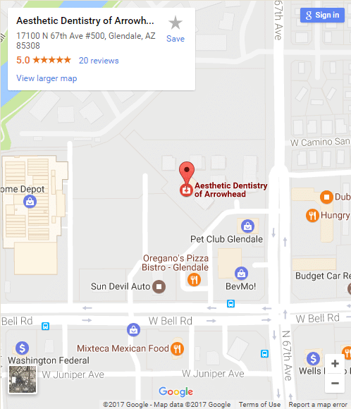 Location Of Our Dental Office Showing On Map
